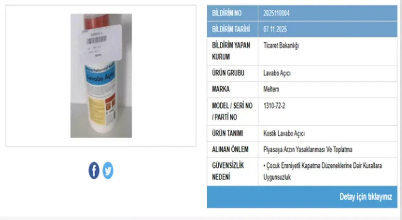 ticaret bakanlığı yasaklı ürün