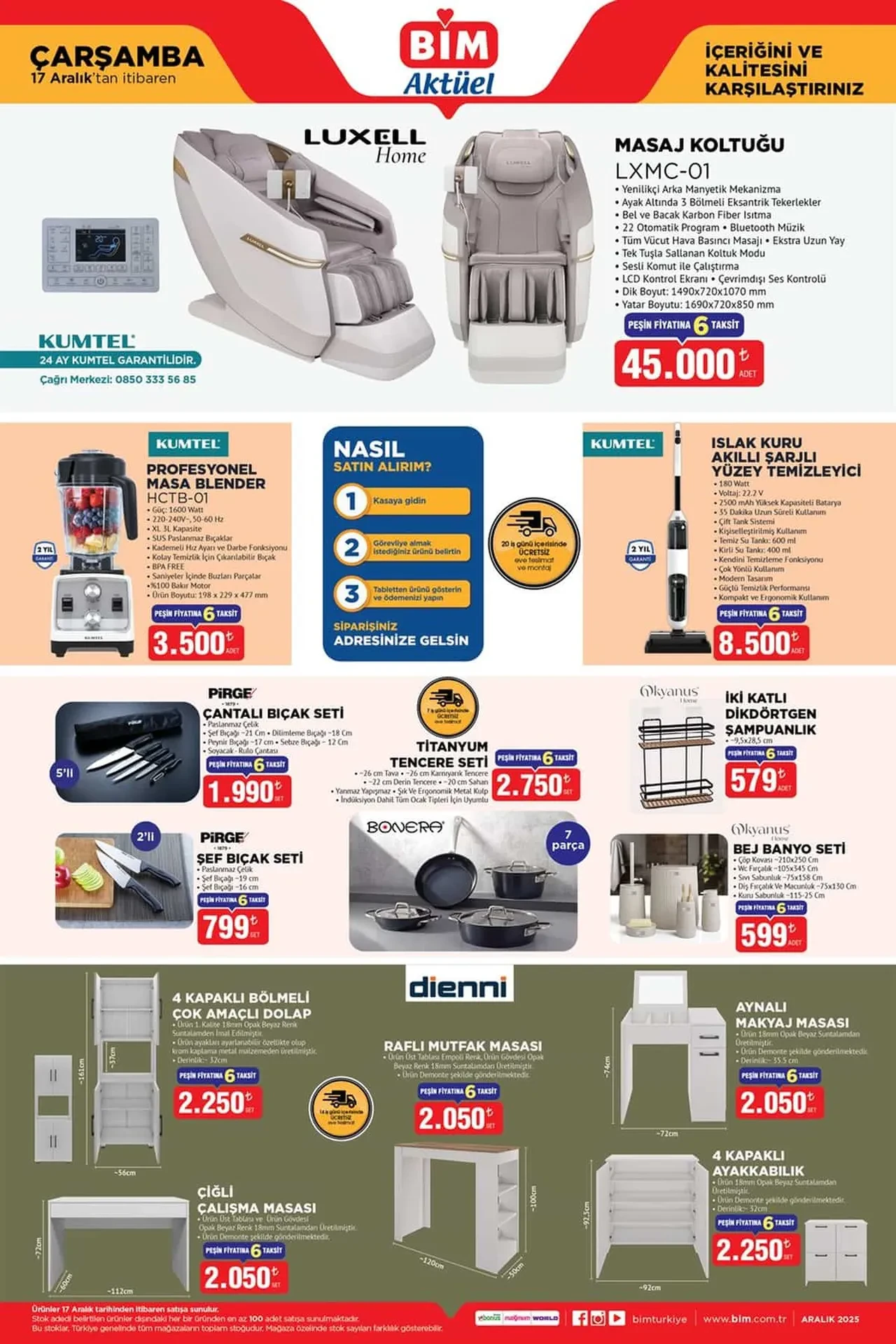 BİM 16-19 Aralık Aktüel Ürünler Kataloğu 2025: Elektronik ev ürünleri, dekorasyon ürünleri ve tencere seti geliyor