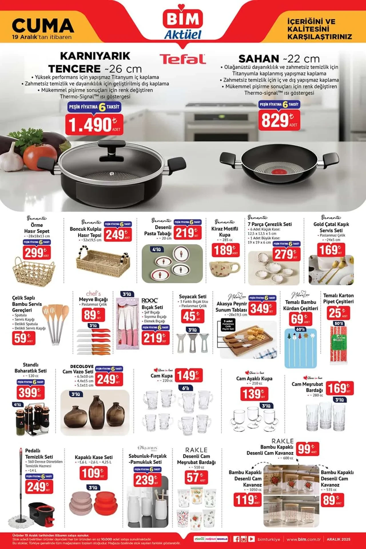 BİM 16-19 Aralık Aktüel Ürünler Kataloğu 2025: Elektronik ev ürünleri, dekorasyon ürünleri ve tencere seti geliyor