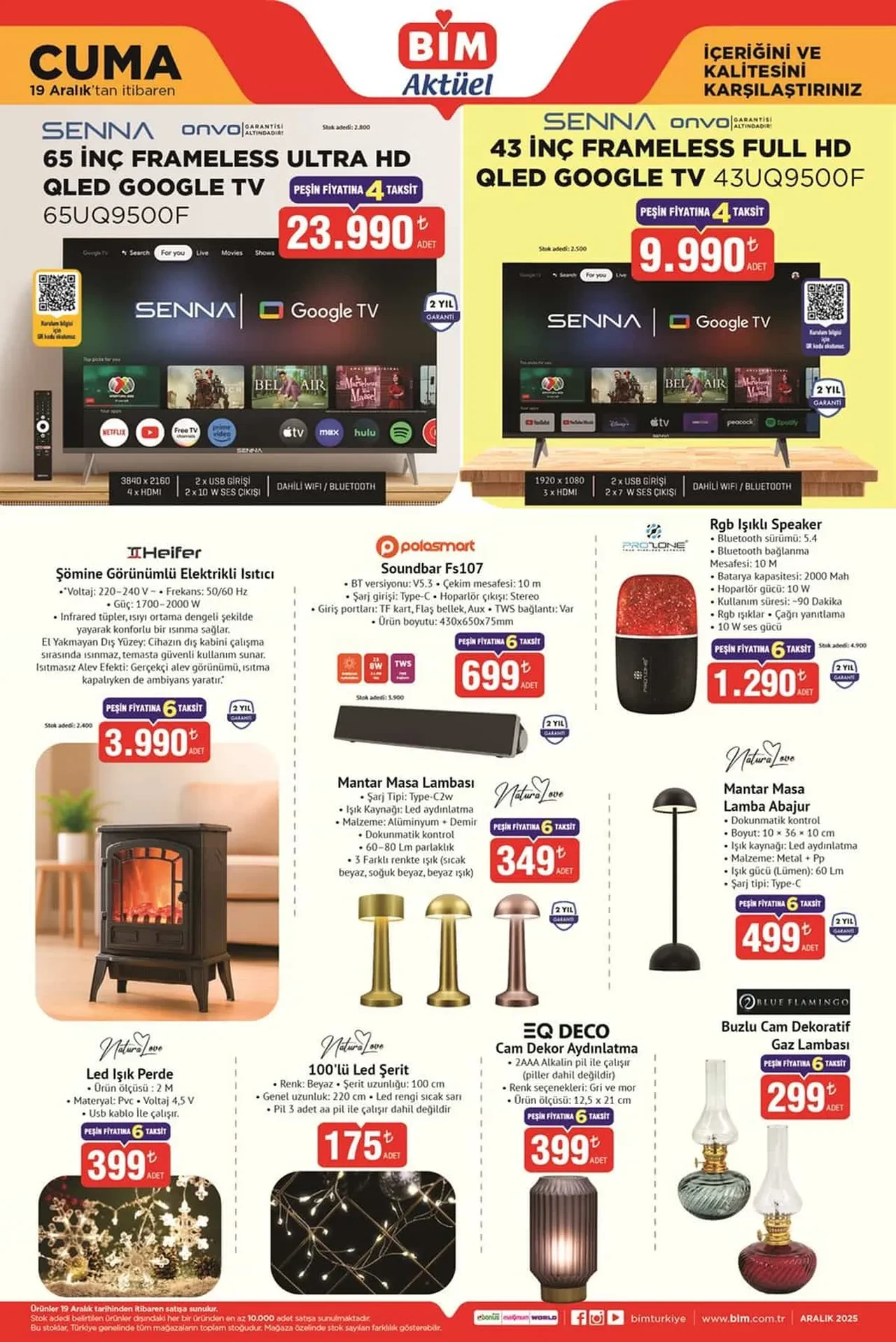 BİM 16-19 Aralık Aktüel Ürünler Kataloğu 2025: Elektronik ev ürünleri, dekorasyon ürünleri ve tencere seti geliyor