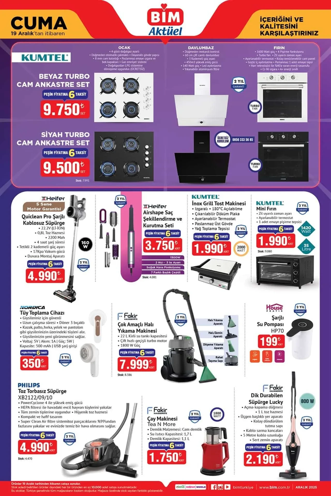 BİM 16-19 Aralık Aktüel Ürünler Kataloğu 2025: Elektronik ev ürünleri, dekorasyon ürünleri ve tencere seti geliyor