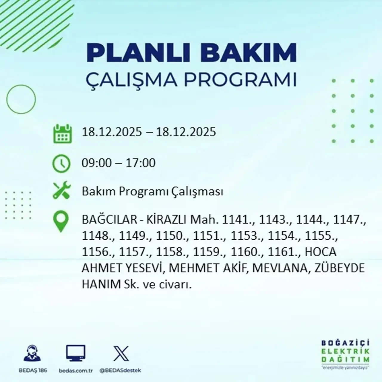 İstanbul’da karanlık gün! 22 ilçede planlı elektrik kesintisi milyonları etkileyecek