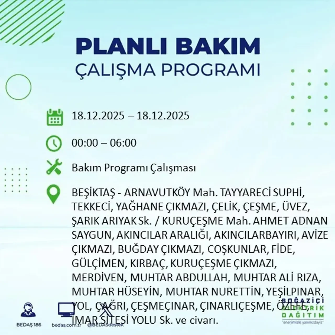 İstanbul’da karanlık gün! 22 ilçede planlı elektrik kesintisi milyonları etkileyecek