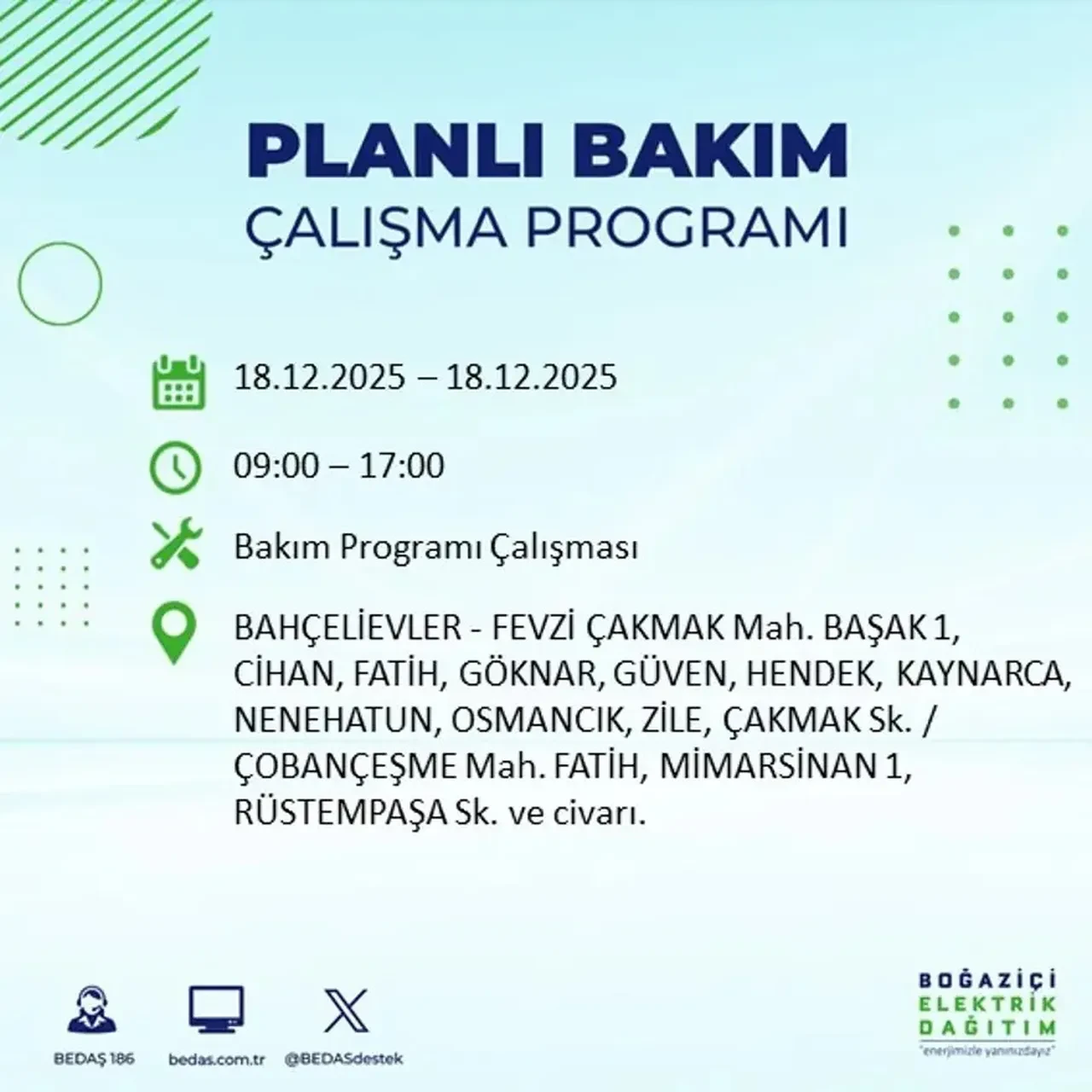 İstanbul’da karanlık gün! 22 ilçede planlı elektrik kesintisi milyonları etkileyecek