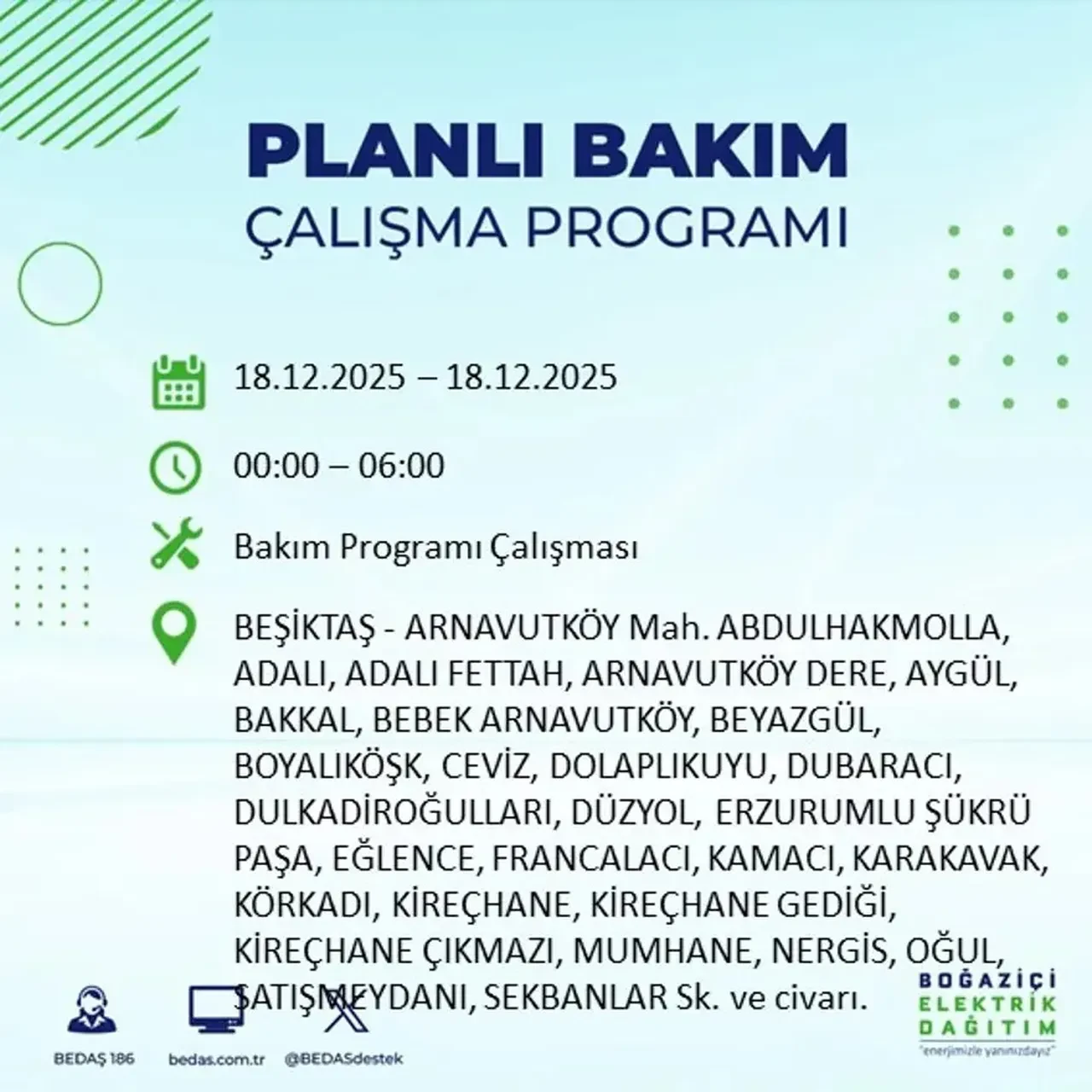 İstanbul’da karanlık gün! 22 ilçede planlı elektrik kesintisi milyonları etkileyecek