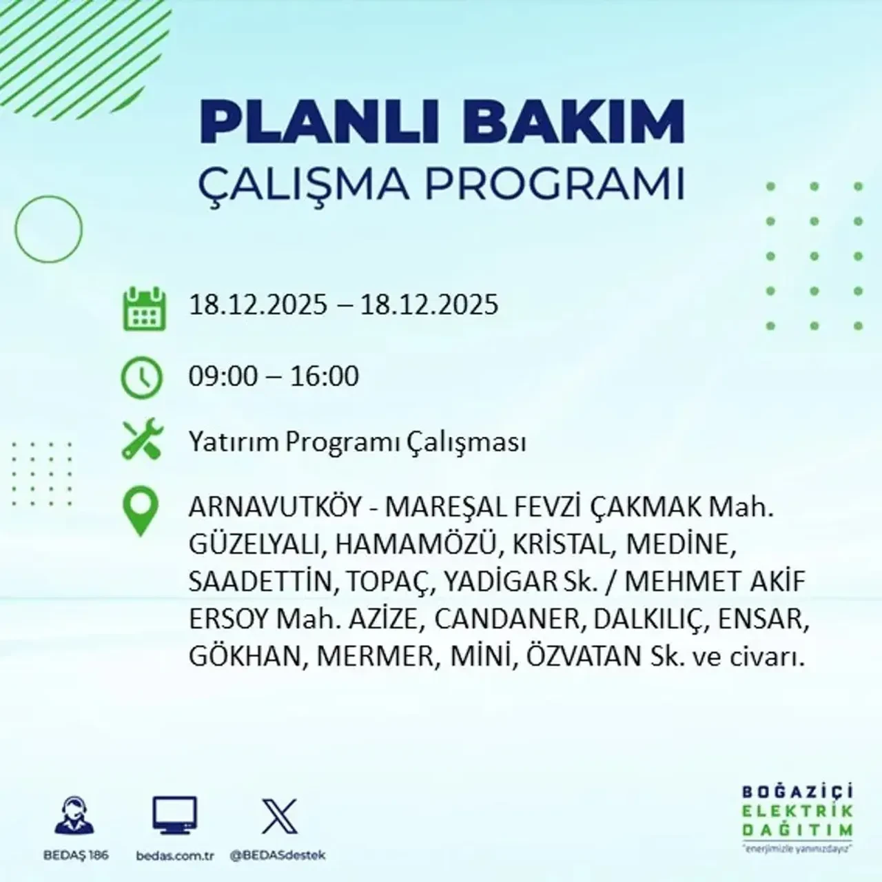 İstanbul’da karanlık gün! 22 ilçede planlı elektrik kesintisi milyonları etkileyecek