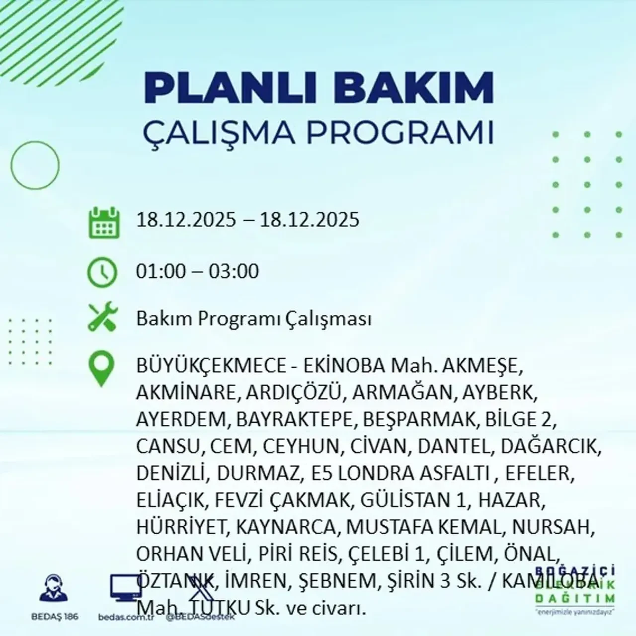 İstanbul’da karanlık gün! 22 ilçede planlı elektrik kesintisi milyonları etkileyecek