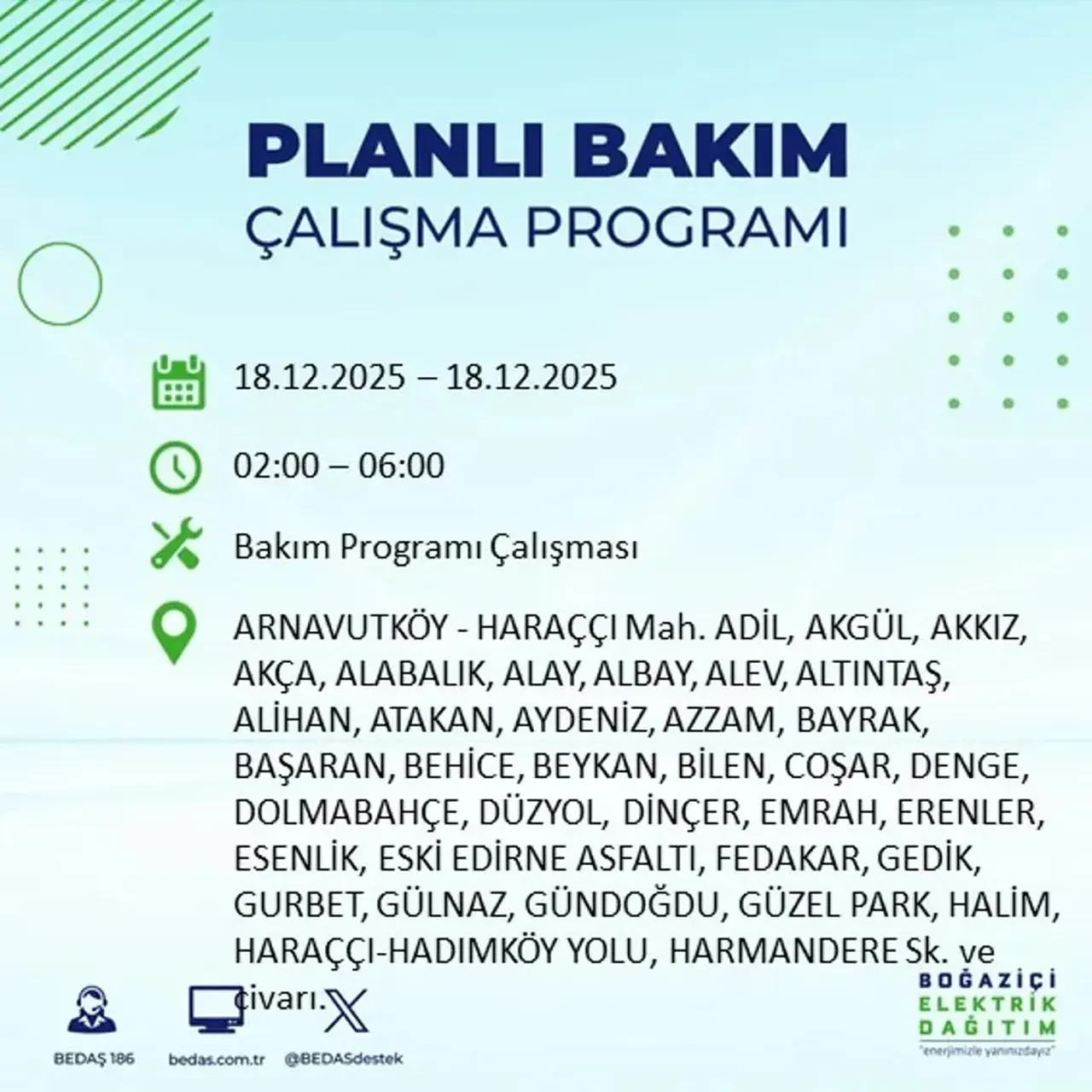 İstanbul’da karanlık gün! 22 ilçede planlı elektrik kesintisi milyonları etkileyecek