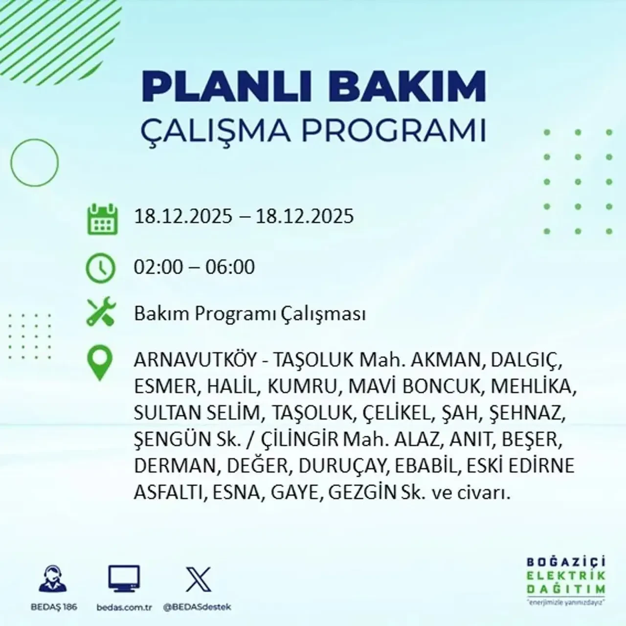 İstanbul’da karanlık gün! 22 ilçede planlı elektrik kesintisi milyonları etkileyecek