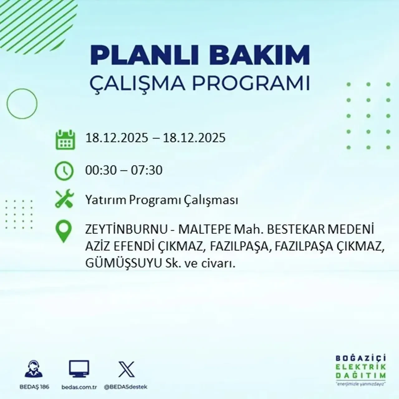 İstanbul’da karanlık gün! 22 ilçede planlı elektrik kesintisi milyonları etkileyecek