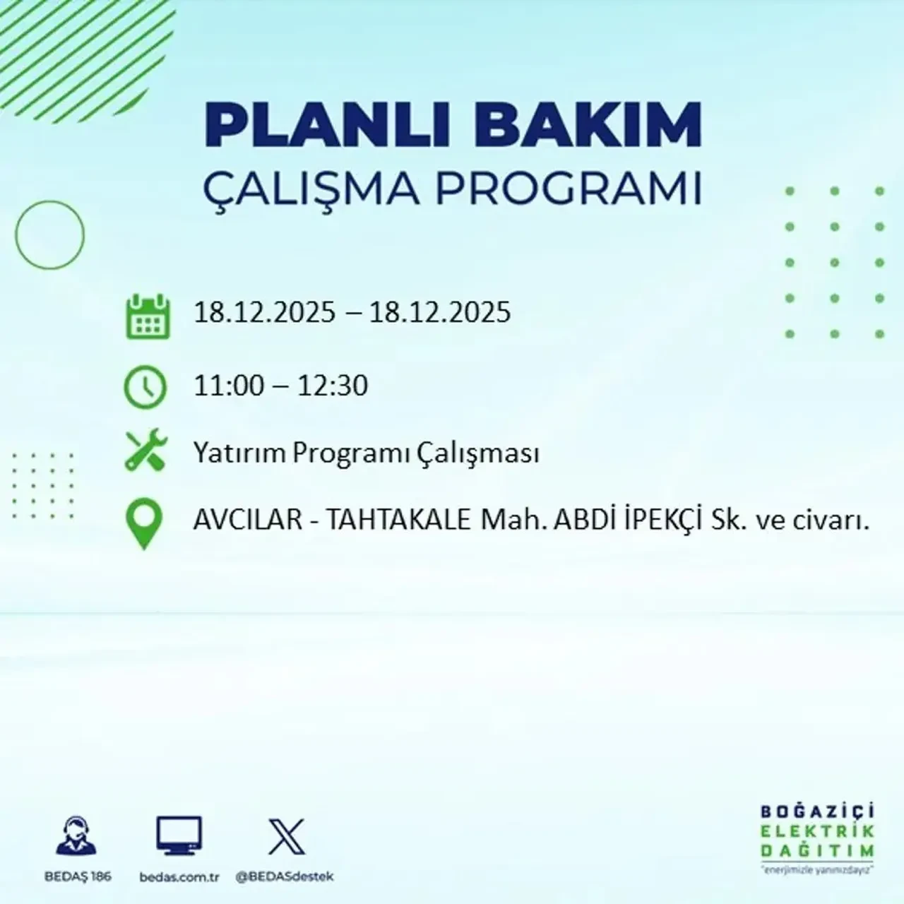 İstanbul’da karanlık gün! 22 ilçede planlı elektrik kesintisi milyonları etkileyecek