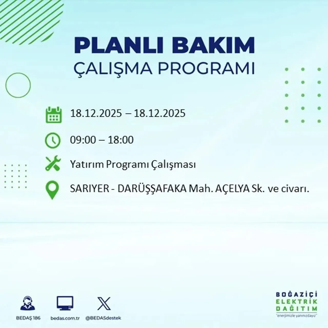 İstanbul’da karanlık gün! 22 ilçede planlı elektrik kesintisi milyonları etkileyecek