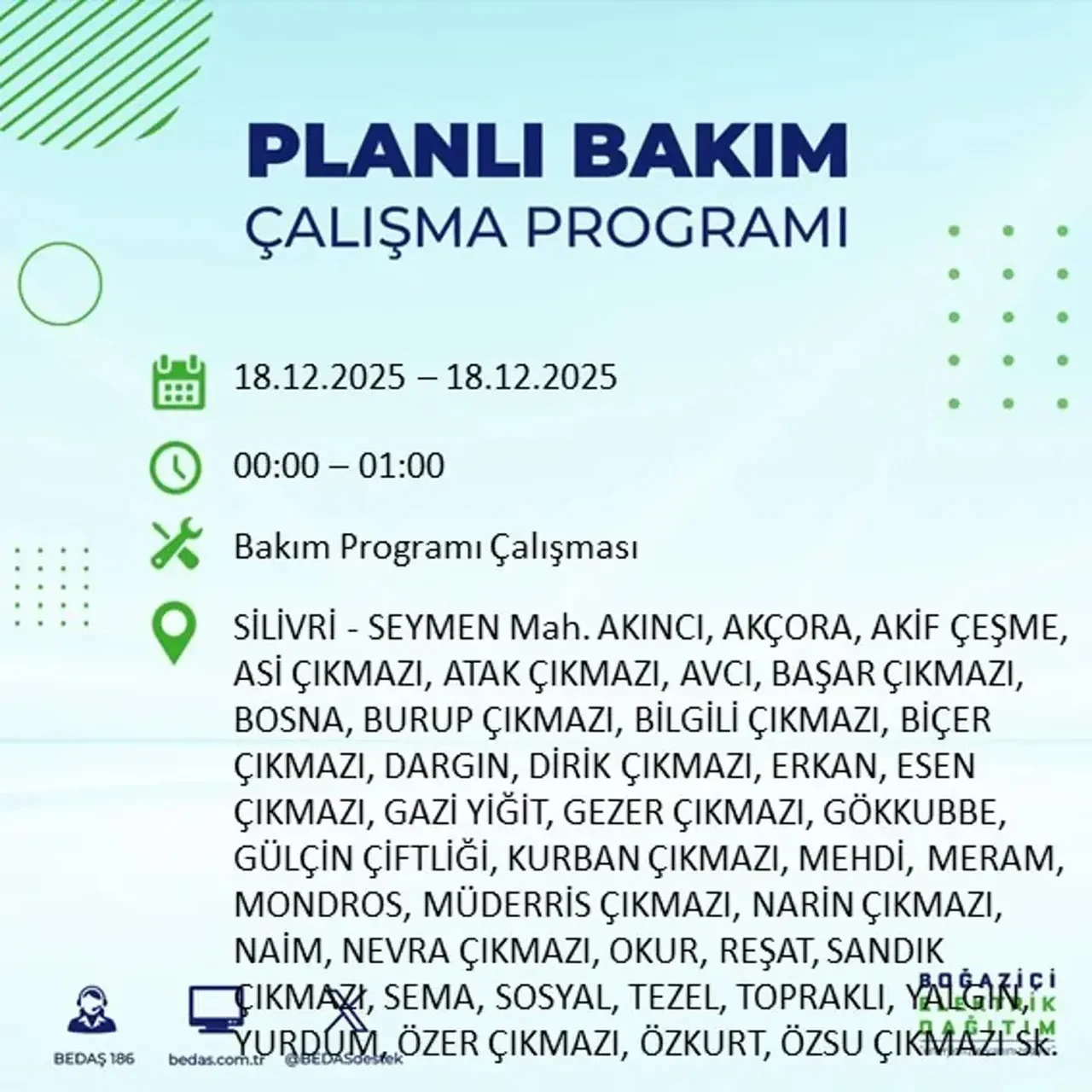 İstanbul’da karanlık gün! 22 ilçede planlı elektrik kesintisi milyonları etkileyecek