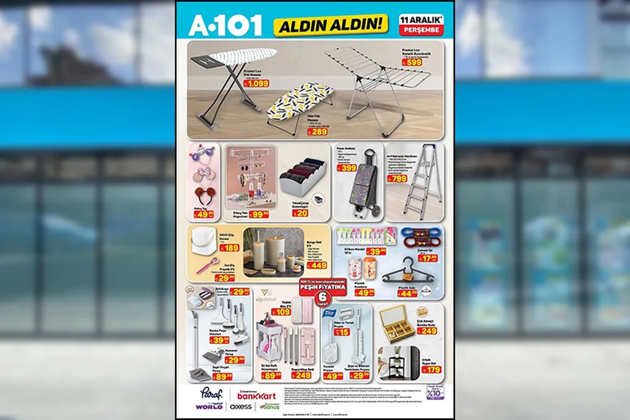 11 Aralık A101 aktüel ürünler kataloğu 