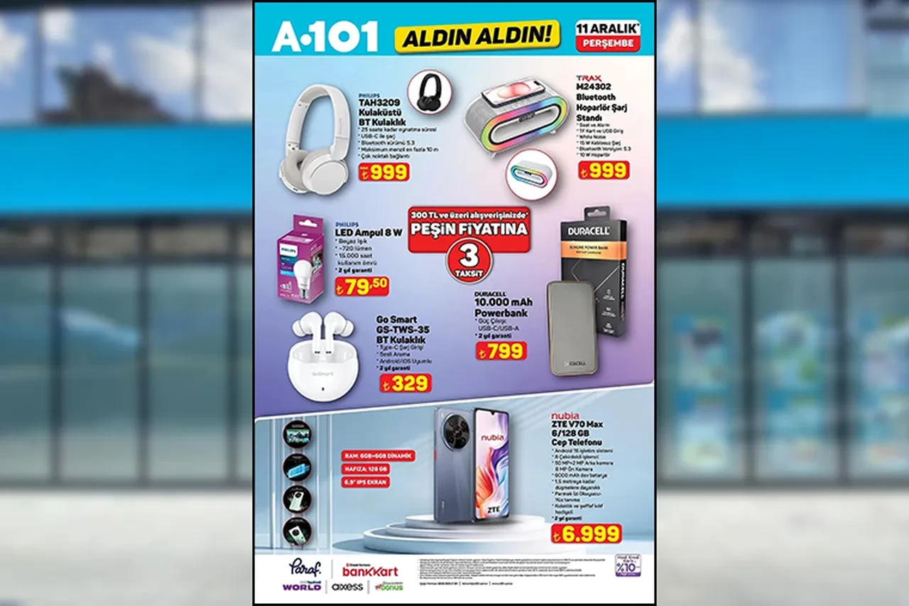 11 Aralık A101 aktüel ürünler kataloğu 