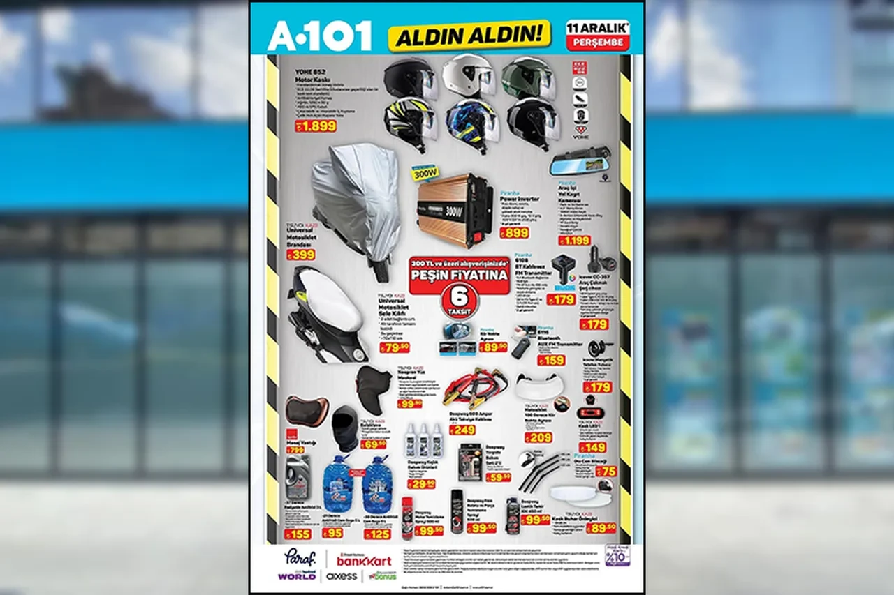 11 Aralık A101 aktüel ürünler kataloğu 