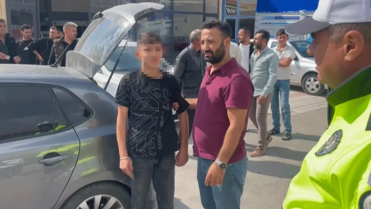 Çocuk işçi patronunun aracını çalıp kız arkadaşını gezmeye götürdü!