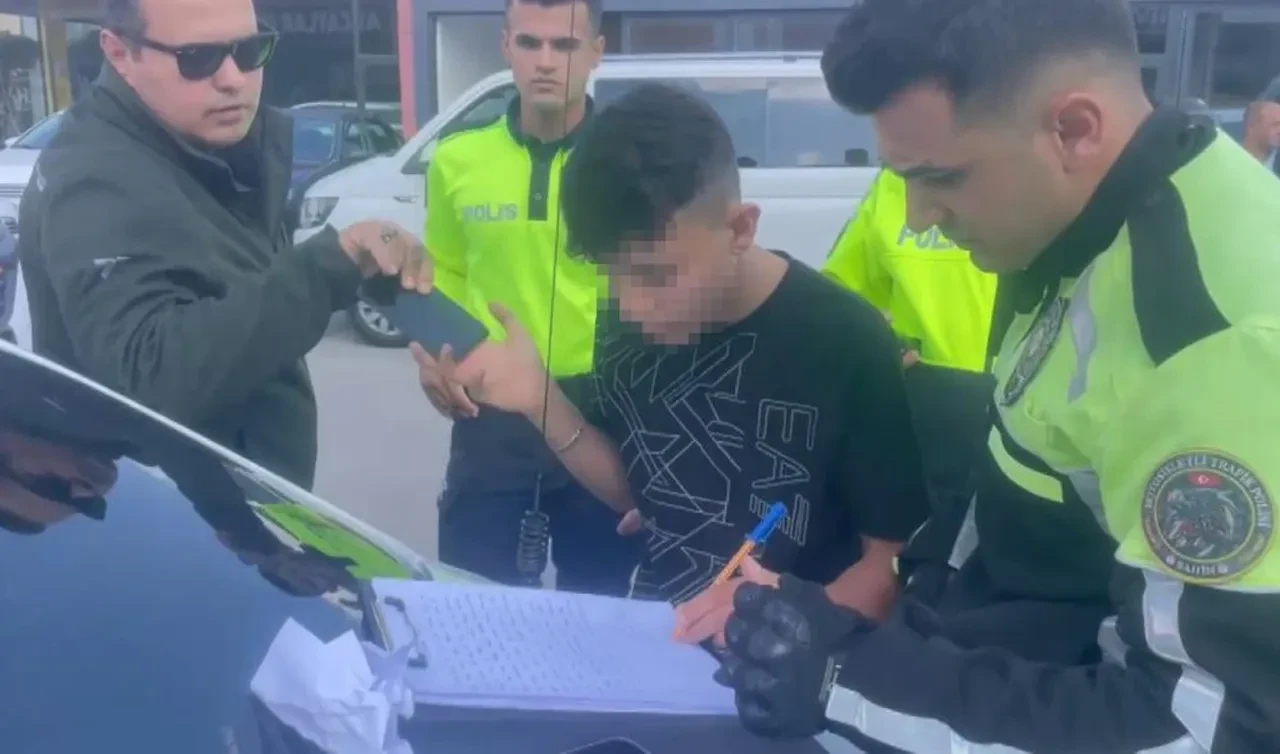 Çocuk işçi patronunun aracını çalıp kız arkadaşını gezmeye götürdü!