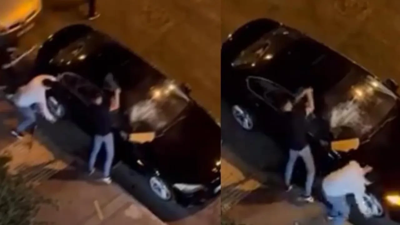 Gece yarısı terör estirdiler! Mahallelilerin araçlarını böyle perte çıkardılar 