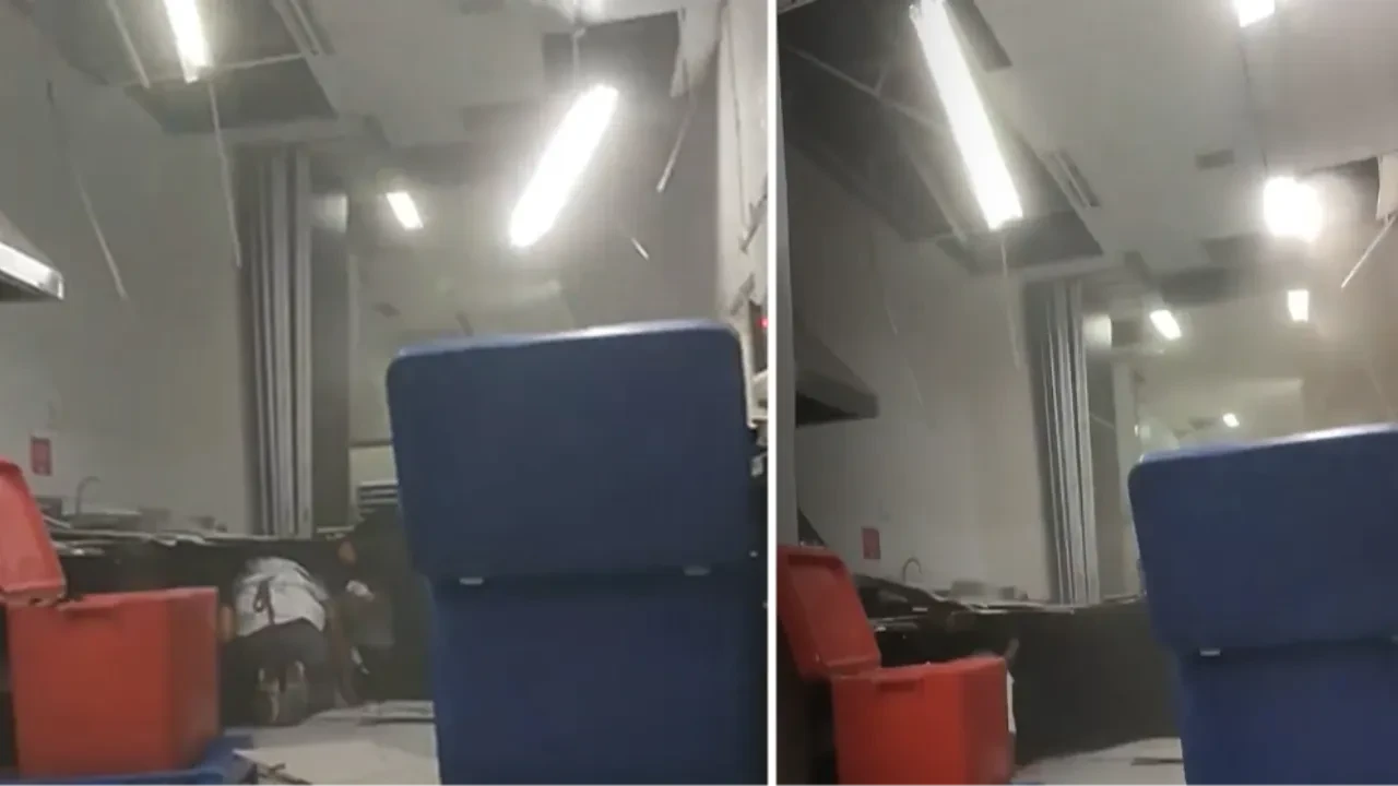 Filipinler'deki 7.4'lük şiddetli depremin korkunç görüntüleri! Bir anda karanlığa gömüldüler 