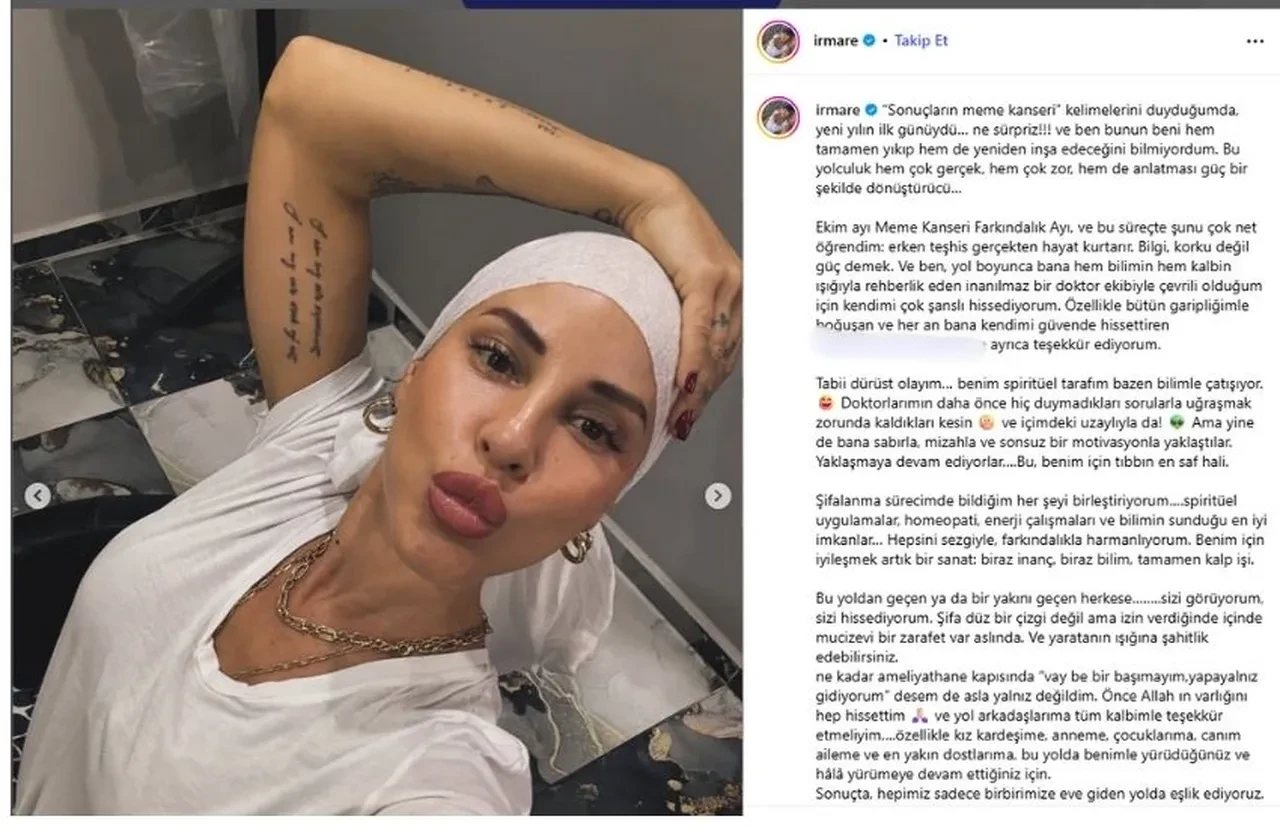 Irmak Ünal meme kanserine yakalandığını duyurdu! Takipçilerini tek bir konuda uyardı