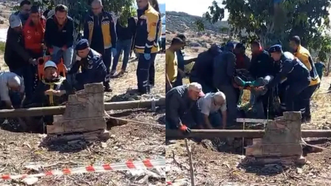 Metrelerce derinlikte ölüm-kalım savaşı! Ekipler güç bela kurtardı 