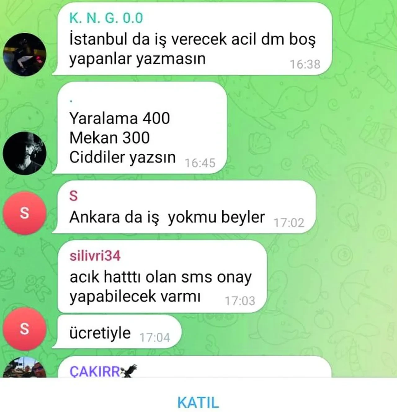 Adam öldürmek için ilan açtılar! Telegram'daki karanlık grupların konuşmaları kan dondurdu