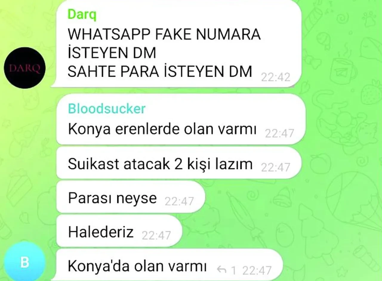 Adam öldürmek için ilan açtılar! Telegram'daki karanlık grupların konuşmaları kan dondurdu