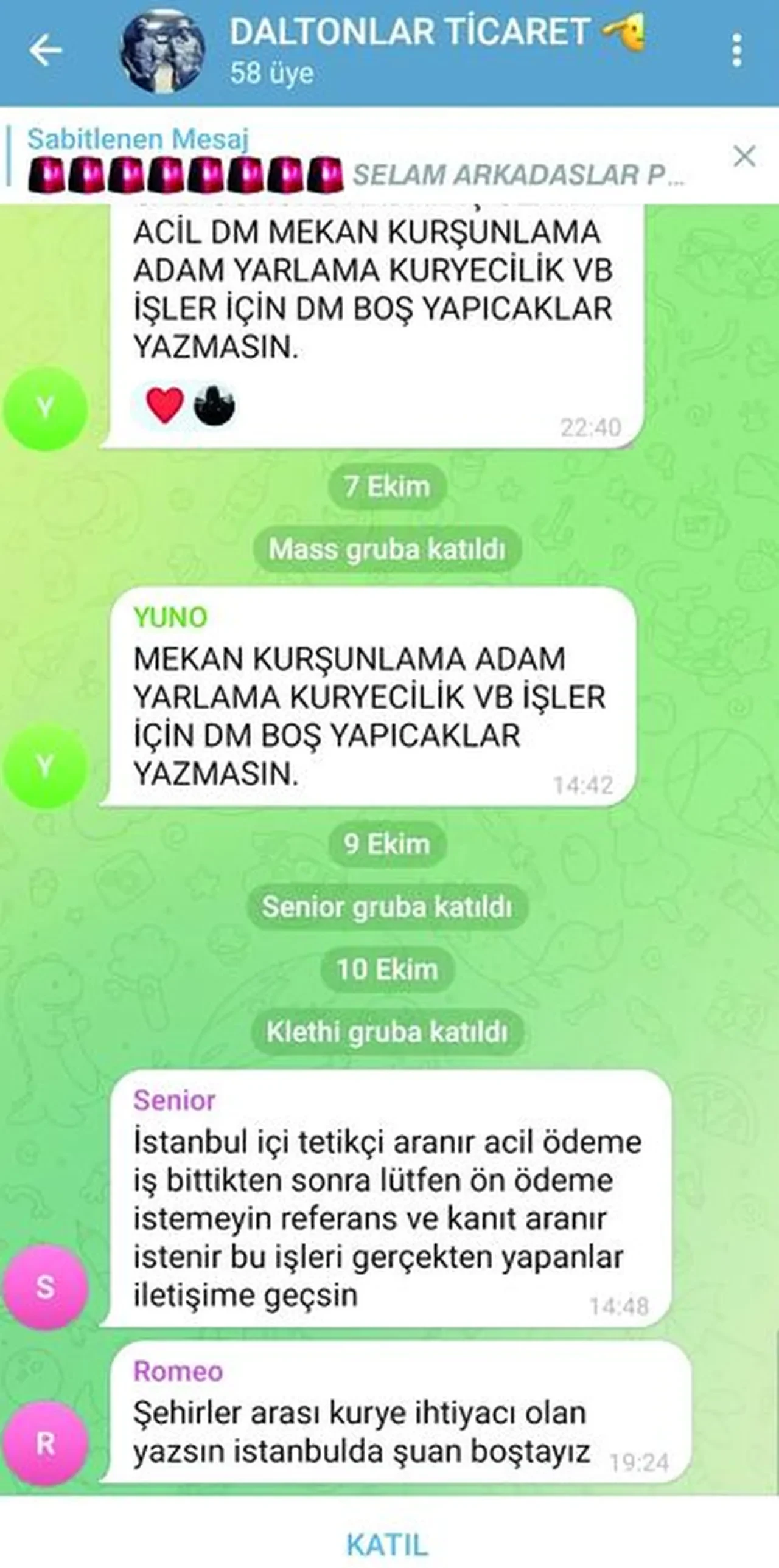 Adam öldürmek için ilan açtılar! Telegram'daki karanlık grupların konuşmaları kan dondurdu
