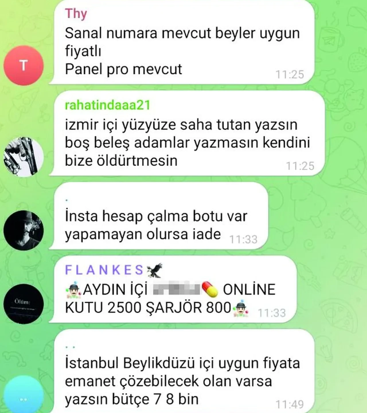 Adam öldürmek için ilan açtılar! Telegram'daki karanlık grupların konuşmaları kan dondurdu