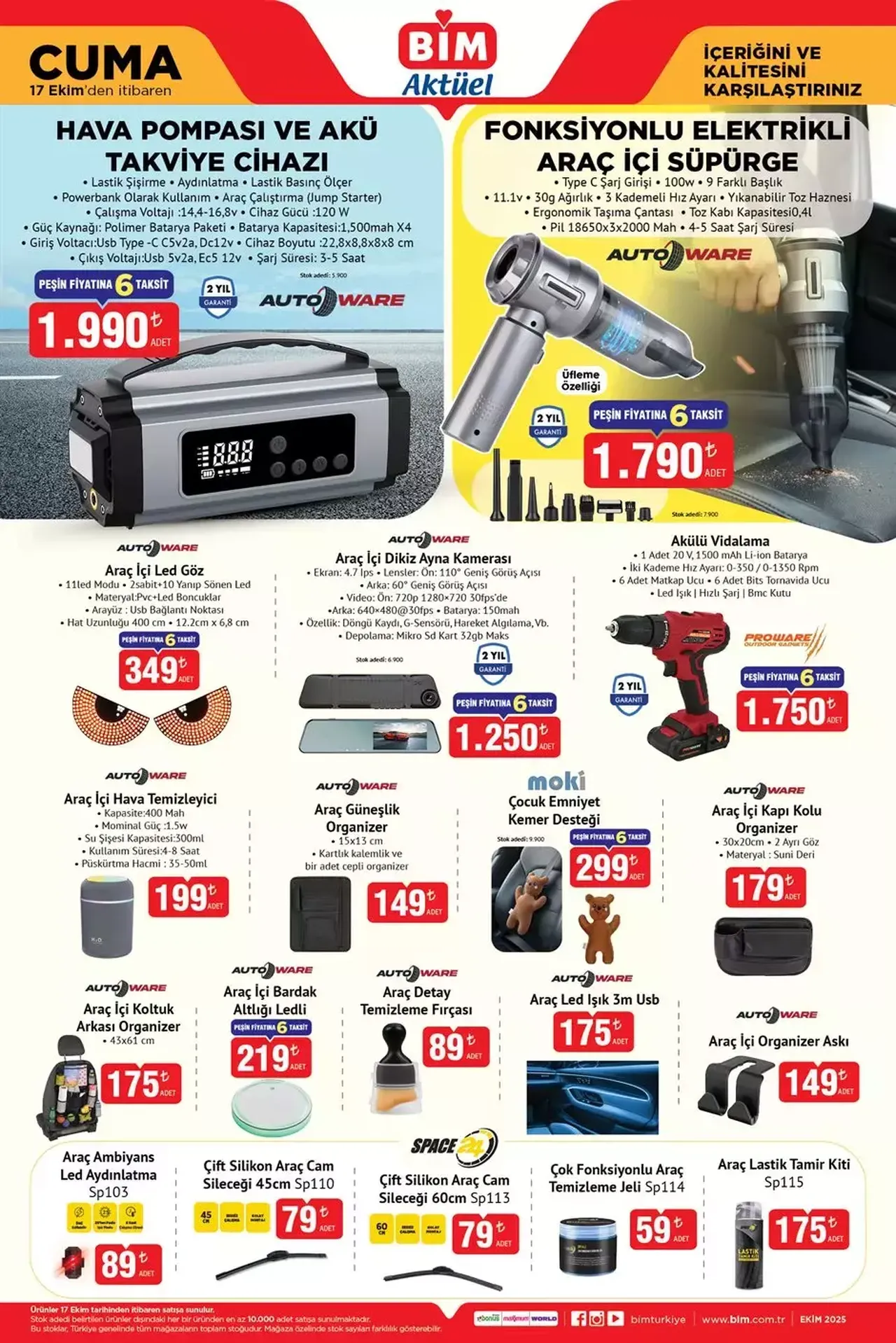 BİM kataloğu yayınlandı! 14 Ekim’den itibaren BİM aktüel belli oldu