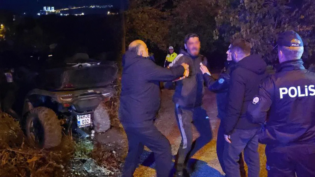 Bir trajikomik polis çevirmesi daha! Alkolmetreyi 