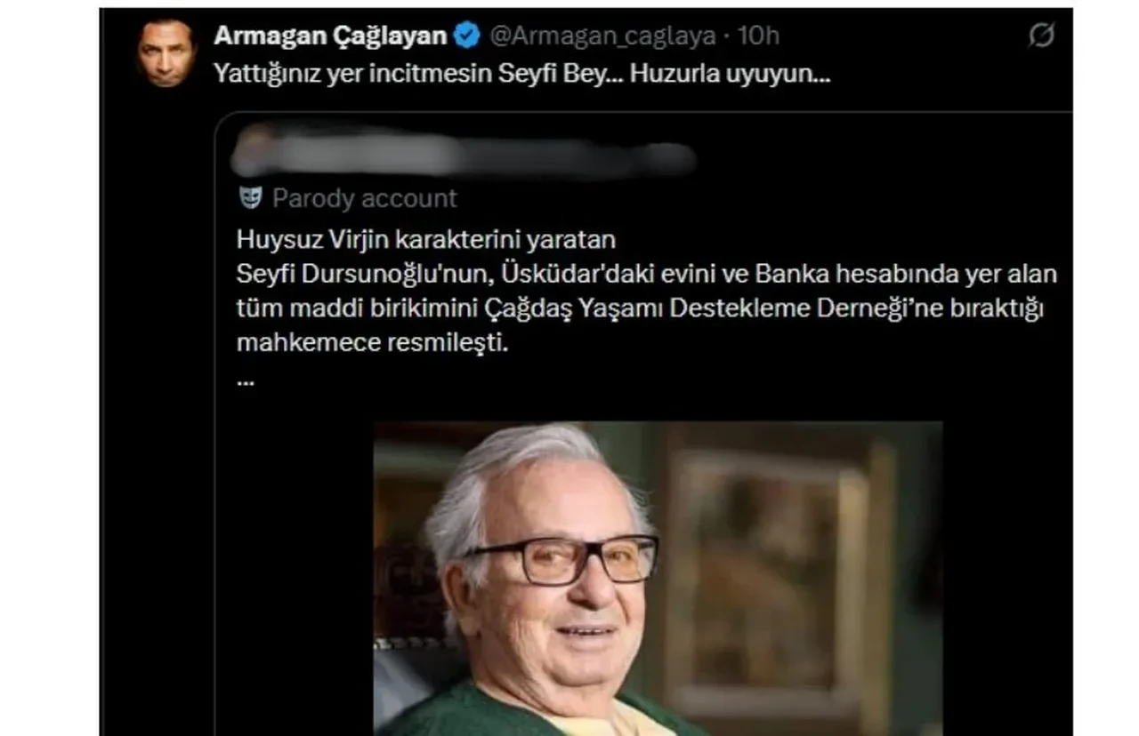 Huysuz Virjin lakaplı Seyfi Dursunoğlu'nun vasiyeti gerçekleşti! İlk yorum Armağan Çağlayan'dan geldi 