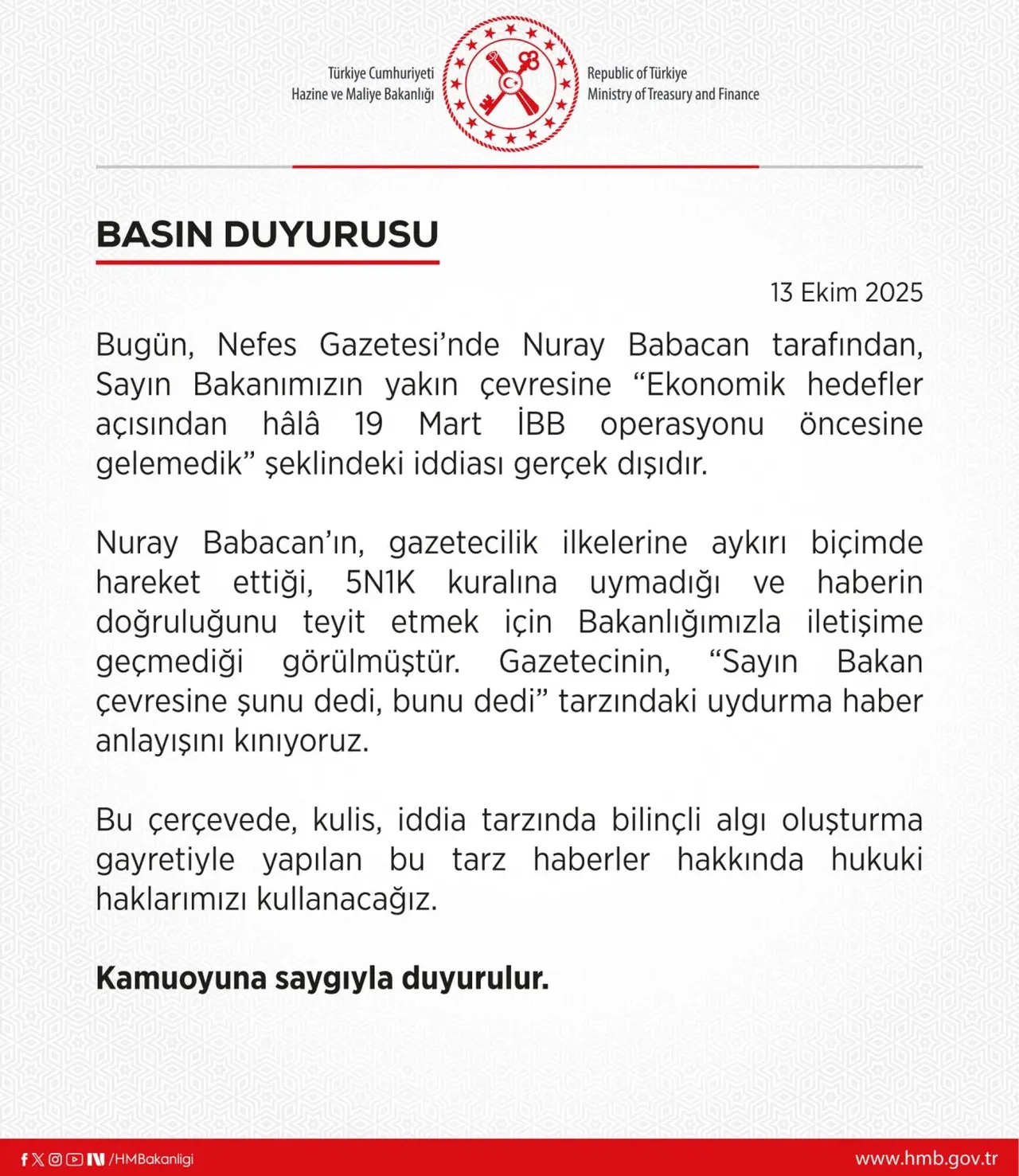 Mehmet Şimşek'in hastalığı mı nüksetti? Bakanlıktan o iddialara jet cevap