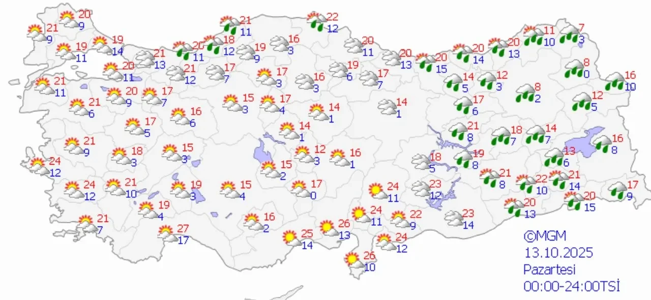 Yeni haftada sağanak ve kar bastıracak! 16 ile Meteoroloji'den sarı kodlu uyarı