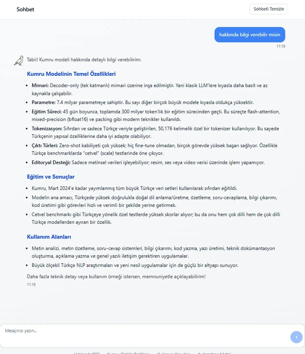 Yerli yapay zeka Kumru sosyal medyada gündem oldu! İlginç cevaplar veriyor