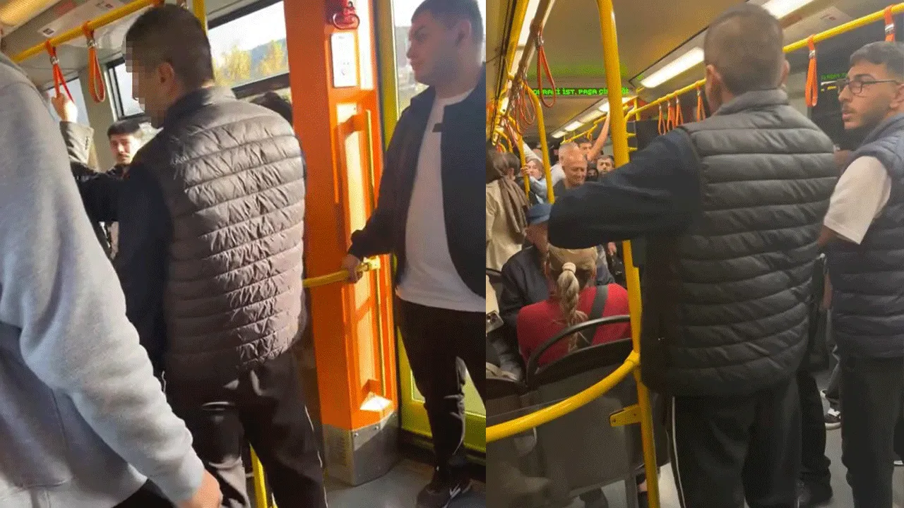 Metroya alkollü binen şahıs vatandaşları çileden çıkardı!
