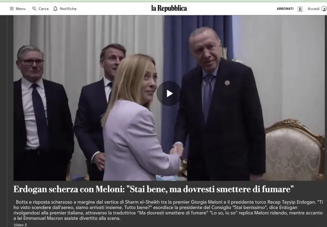 Cumhurbaşkanı Erdoğan'ın İtalya Başbakanı Meloni'ye uyarısı dünya basınında