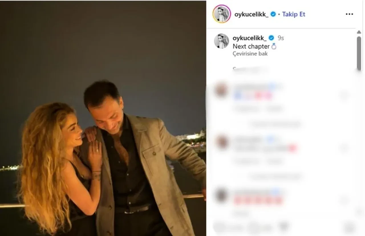 Öykü Çelik evleniyor! Sürpriz evlilik teklifini sosyal medyadan duyurdu