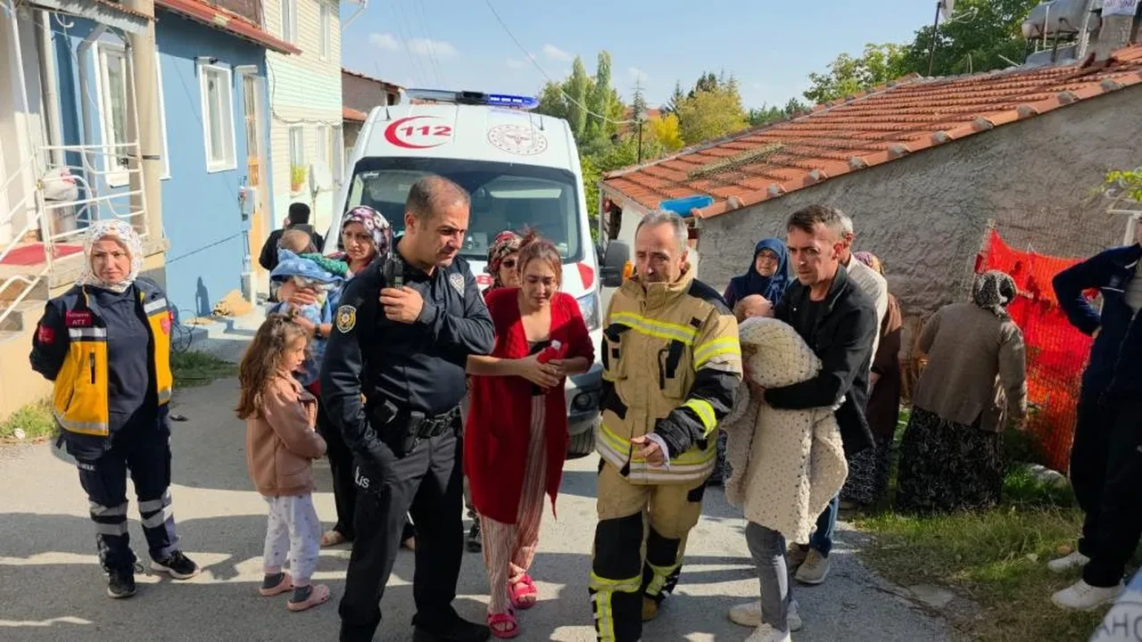 Yürekleri ağızlara getiren yangın! Kahraman anne canını hiçe sayıp evlatlarını kurtardı