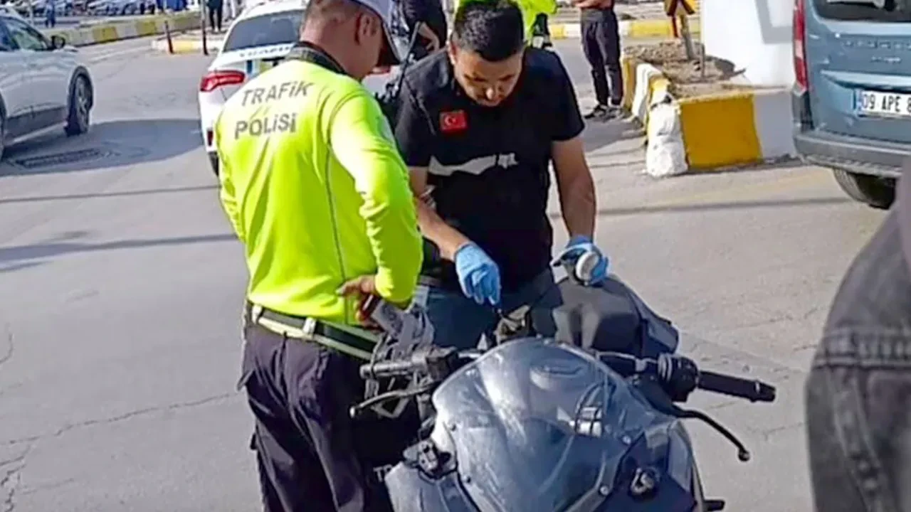 Çalıntı motosikletle kaza yaptı, polis yakaladı