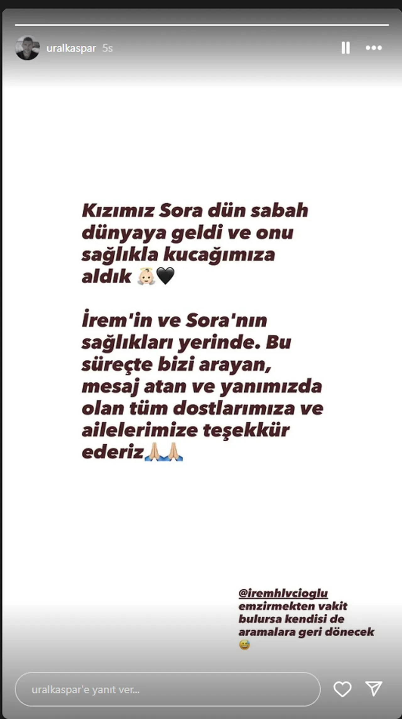 İrem Helvacıoğlu'nun eşi kızlarının ismini ilk kez paylaştı