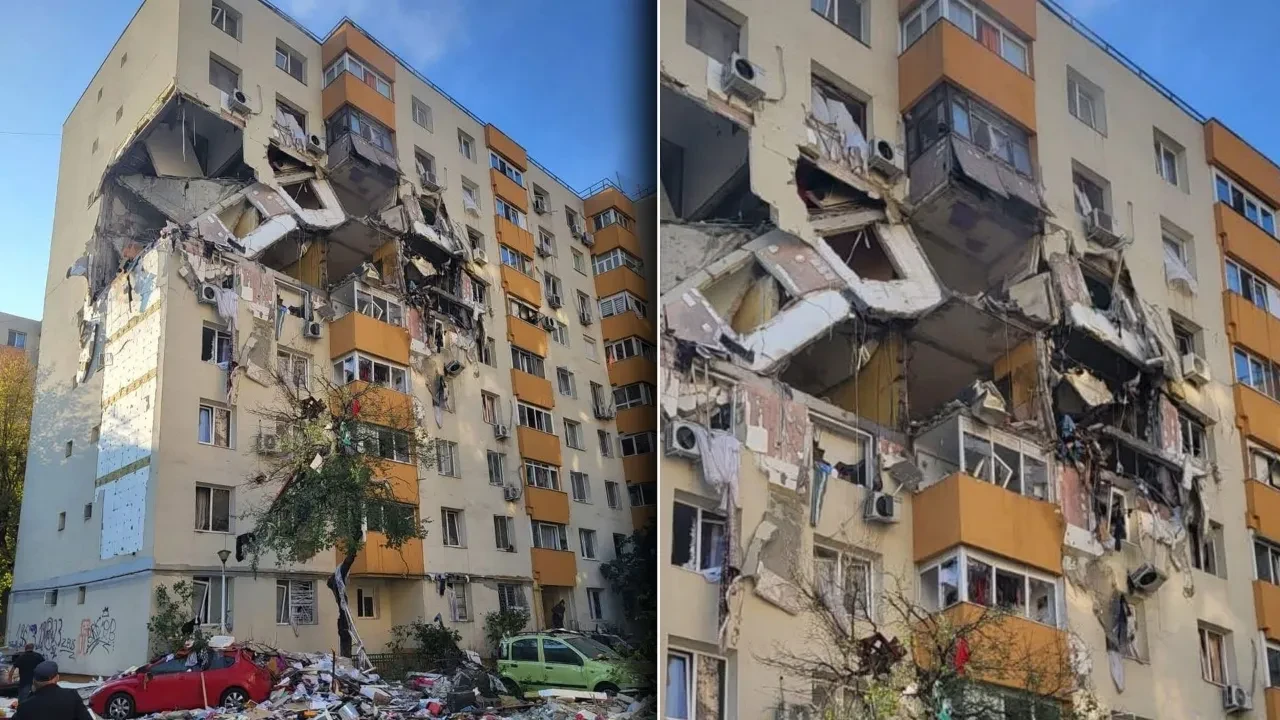 Bükreş'te 8 katlı binada patlama: Ölü ve yaralılar var