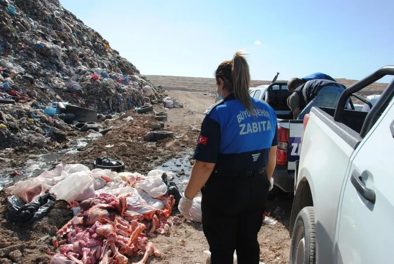 Mide bulandıran görüntüler! 1 ton bozuk eti vatandaşa yedireceklerdi