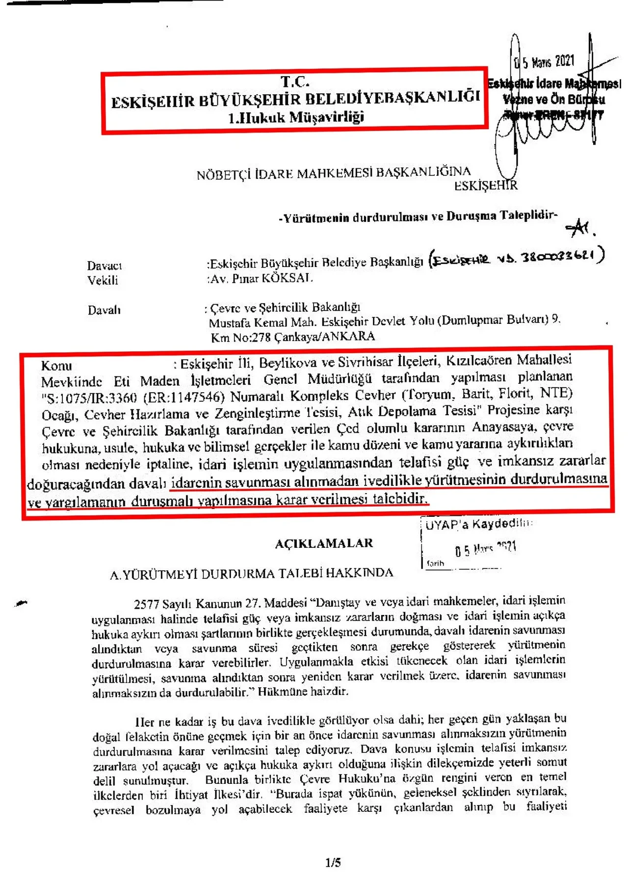 Bakan Bayraktar'dan projeyi engellemeye çalışan CHP'ye sert tepki! 'Bu nasıl ikiyüzlülük' 
