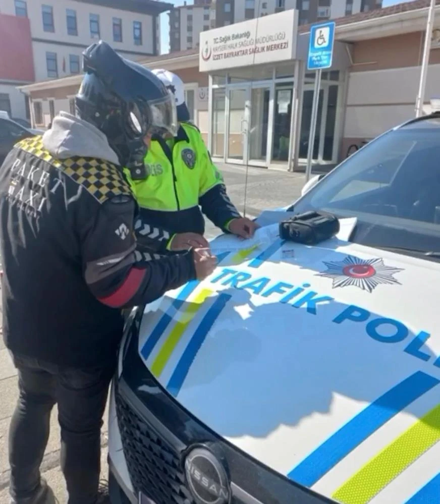 Kayseri polisi 356 motosikletliyi sorguladı, 7 araç trafikten men edildi
