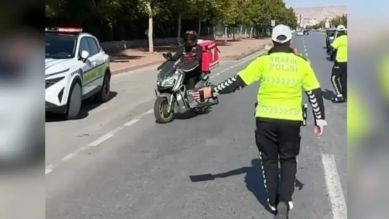 Kayseri polisi 356 motosikletliyi sorguladı, 7 araç trafikten men edildi