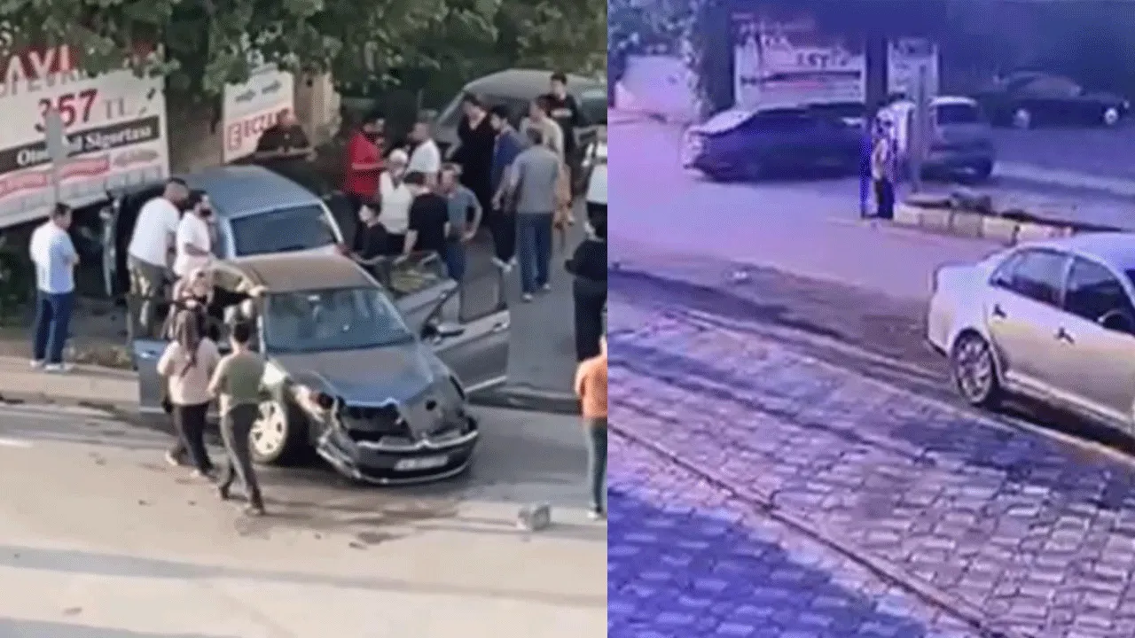Kafa kafaya feci kaza! Kameralara yansıyan anlar dehşete düşürdü