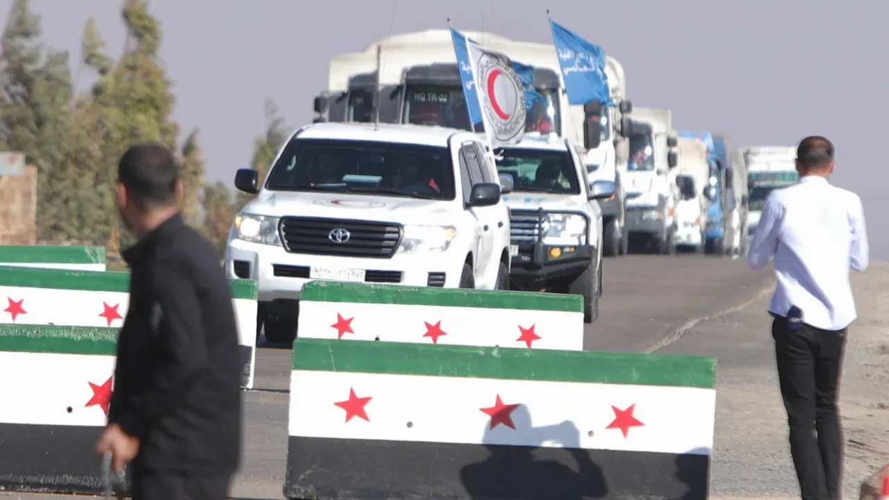 Suriye Arap Kızılayı, Süveyda kentine insani yardım ulaştırdı