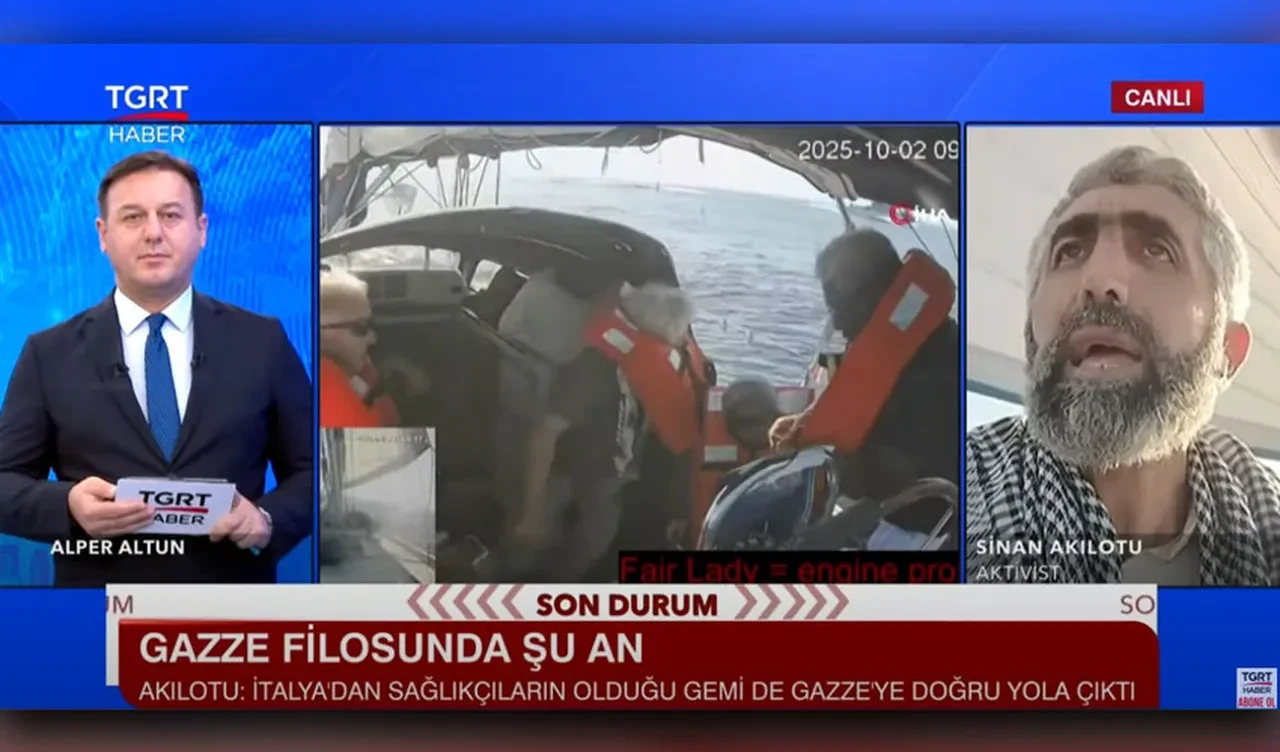 Sumud Filosu'nun son gemisinde bulunan Sinan Akılotu son durumu TGRT Haber'e anlattı